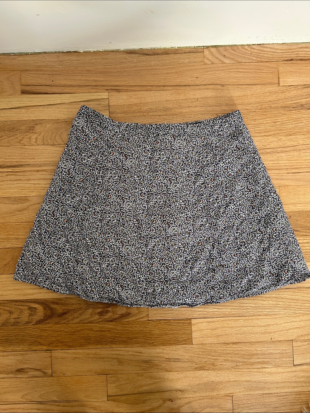 GAP Navy Floral A-Line Mini Skirt